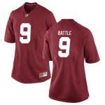 Women's Alabama Crimson Tide #9 Jordan Battle Crimson Replica NCAA College Football Jersey 2403OVQO3